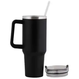 1200ml Hardy Travel Tumbler Black Open Image